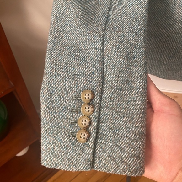 Talbots Wool Blend Tweed Blazer Size 4 - Picture 4 of 9
